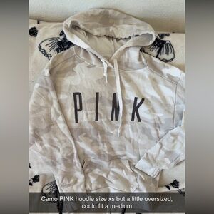 PINK Victoria's Secret camo sweatshirt oversized